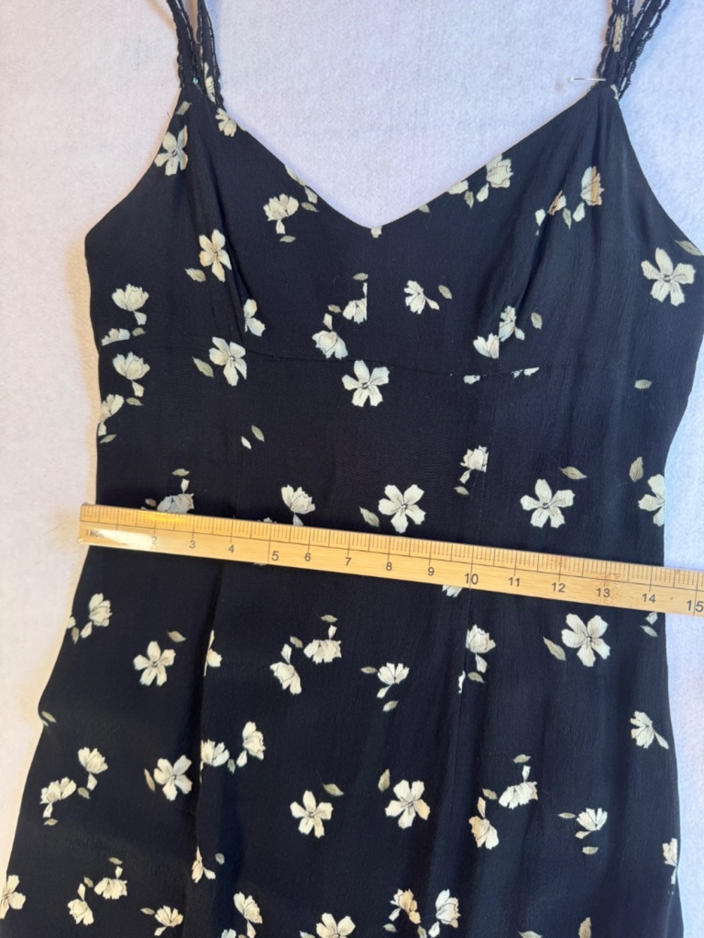 Vintage Romantic Fairycore Floral Midi Dress Small - Picture 8 of 10